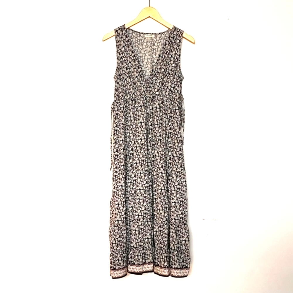 Max Studio Sleeveless Floral Layered Dress